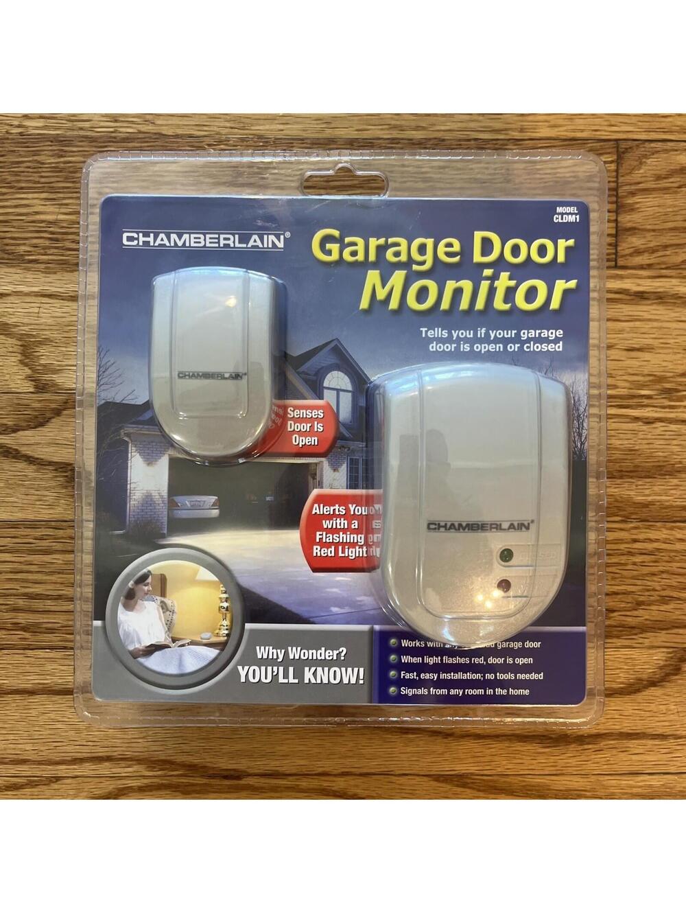 SEALED! Chamberlain GARAGE DOOR MONITOR CLDM1 | Universal | Wireless | Security